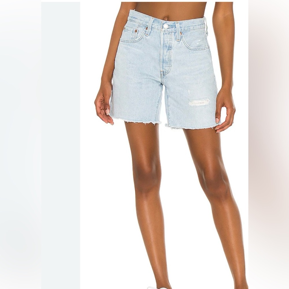 501 mid thigh short in Luxor focus